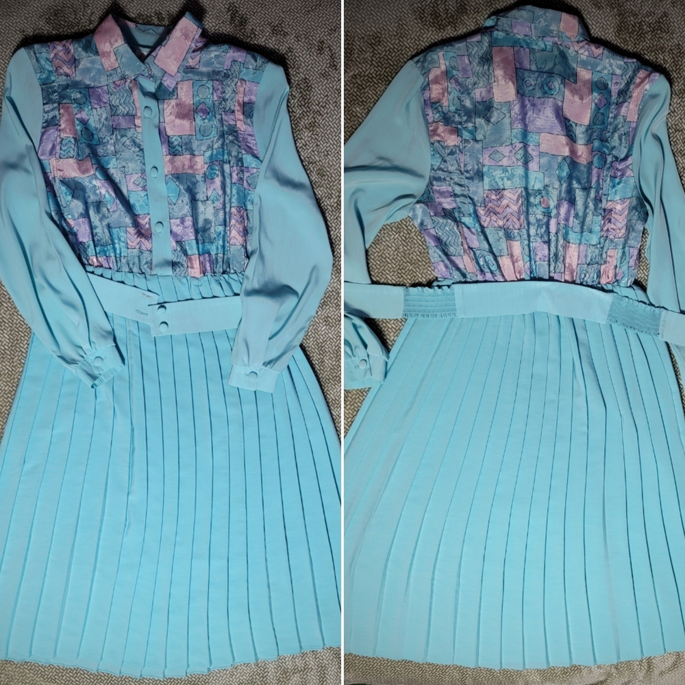 Vintage L’Gante Pleated Dress | Size 8 |